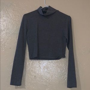 Grey long sleeve turtleneck